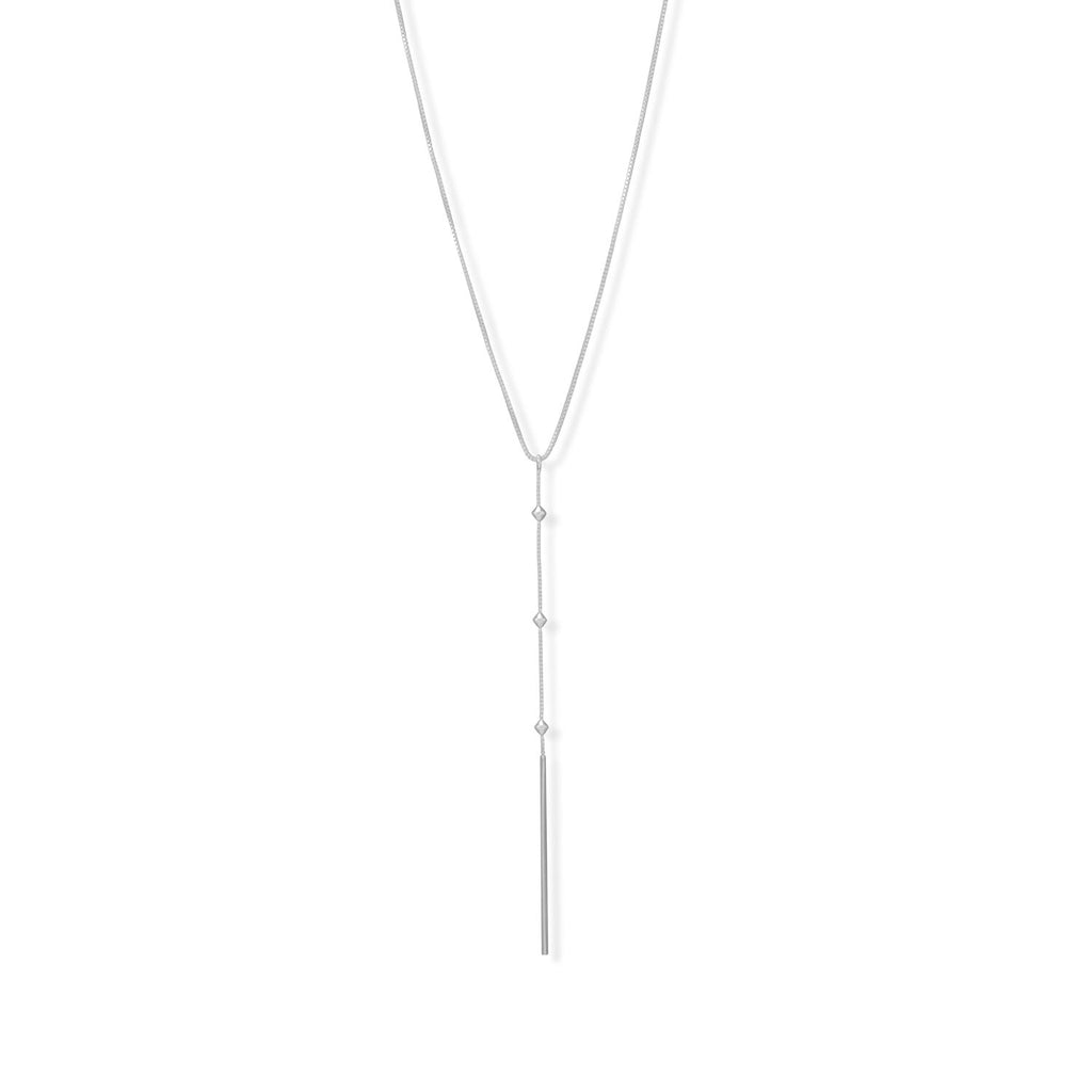 16" + 2" Beaded Bar Drop Necklace