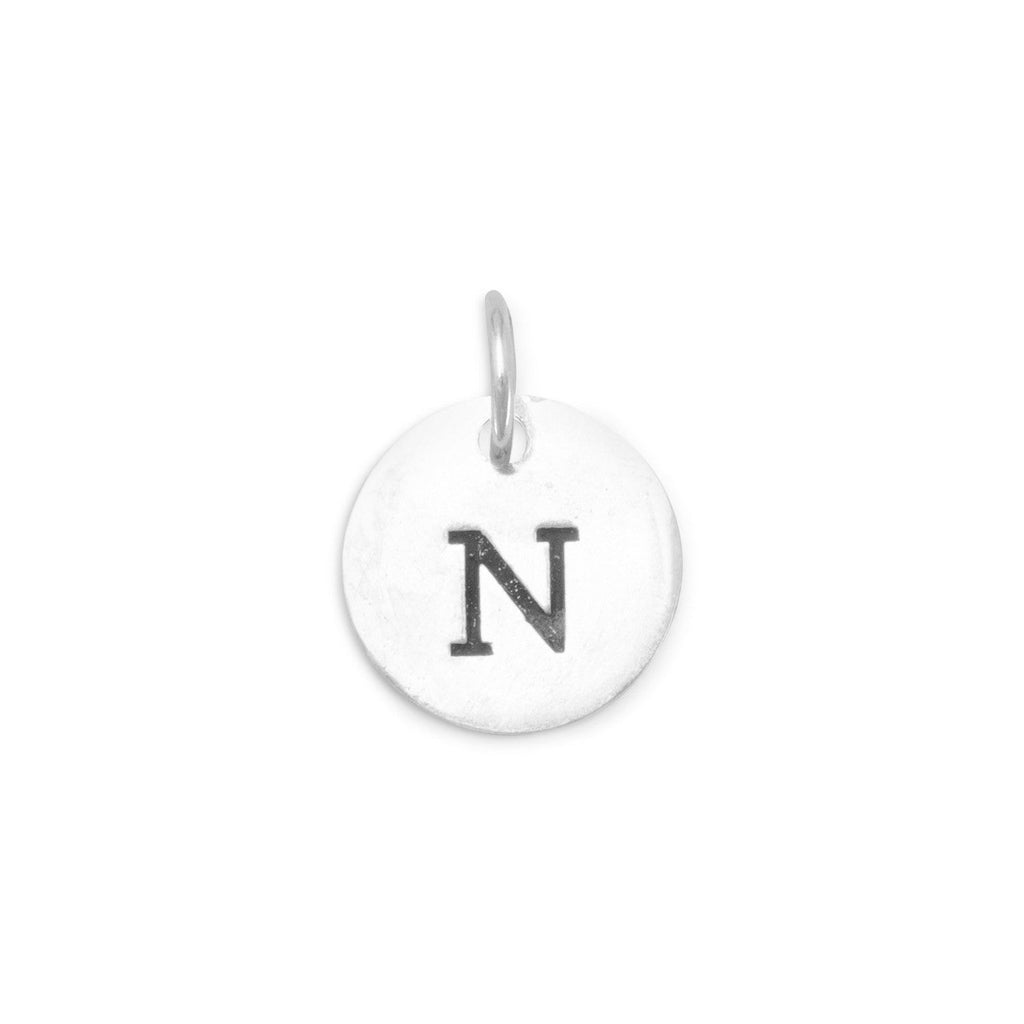 Oxidized Initial "N" Charm
